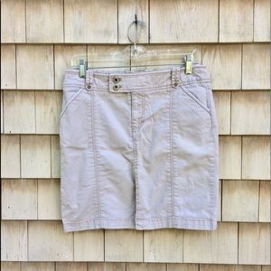 American Eagle distressed khaki skirt, size 6, EUC